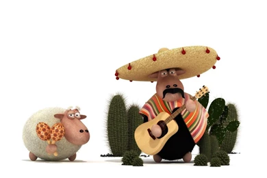 MEXICAN LAMBS WALLPAPER   (