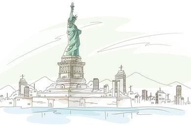 Statue Of Liberty Sketch Wallpapers