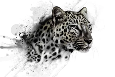 Snow Leopard Sketch Wallpaper, iPad 2 Wallpaper, Miscellaneous ...
