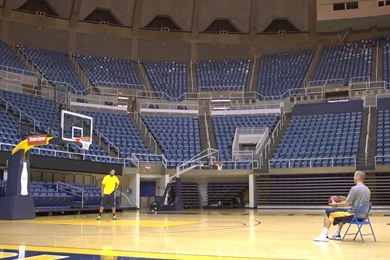 WVU Basketball Trick Shots   YouTube