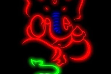 Multiple Color Line Art Of Ganesha Iphone 5s Full Hd Wallpapers ...