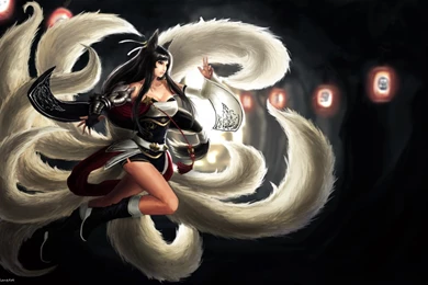 League Of Legends Ninetails Ahri Wallpapers