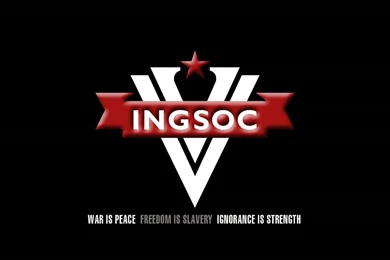 Dystopia 1984 Slogan Wallpapers   (