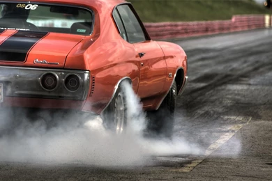 Chevrolet Chevelle Classic Car Classic Burnout Smoke HD Wallpapers ...