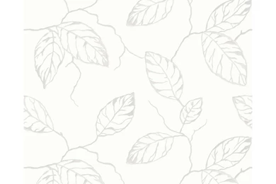 Grandeco Clear Spirit Leaf Trail On White Wallpapers 10m Roll ...