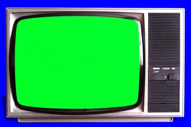 Old TV Vintage Televison Green Screen   Tracking Shot And Stills ...