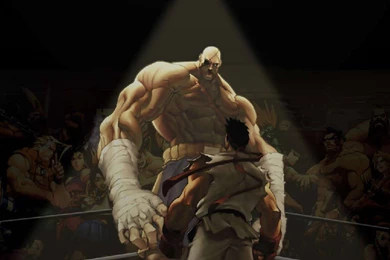 Sagat And Ryu In The Ring   Street Fighter Wallpapers