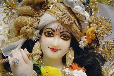 God Sri Krishna In Iskcon Temple Beautiful Wallpapers