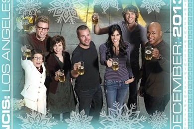 NCIS Los Angeles Desktop Calendar For December — Happy Holidays ...