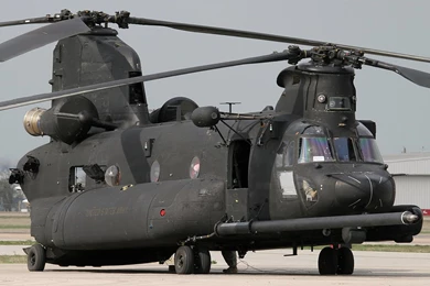 Boeing MH 47G Chinook While Grounded