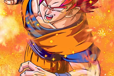 Goku Super Saiyan God 2   Wallpaper.