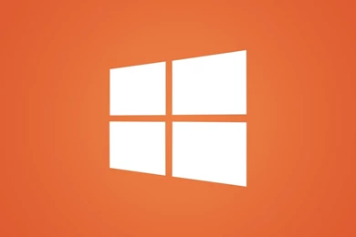 1280x1024 Clean Windows 8 White Logo On Orange Desktop PC And Mac ...
