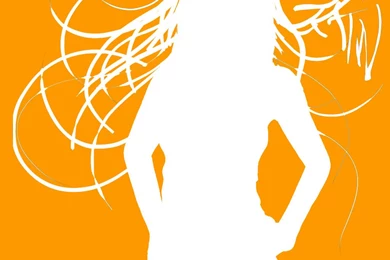 PC Wallpaper, Orange white Girl