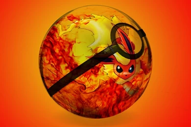 Flareon Pokeball By SamXwow On DeviantArt