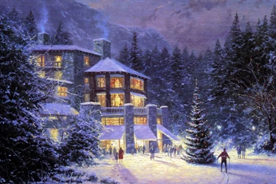Thomas Kinkade Winter Wallpapers 1080p