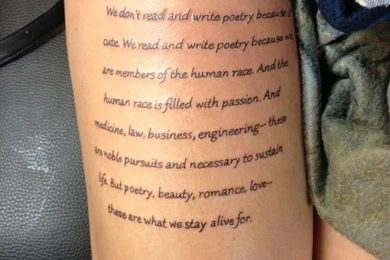 Poem I Tattooed From The Dead Poets Society By Nathanhamilton89 On ...