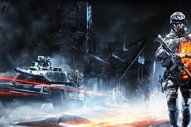 Download Wallpapers 2560x1024 Battlefield 3, Tank, City, Road Dual ...