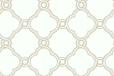 Silver With White Open Trellis Wallpapers