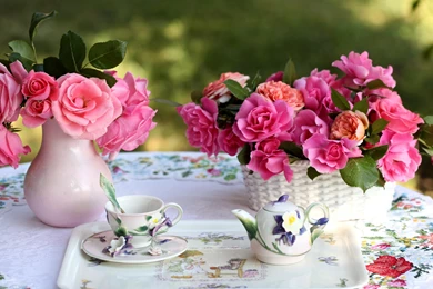 Download Wallpapers 3840x2160 Roses, Flowers, Bouquets, Vase ...