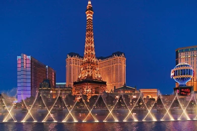 BELLAGIO EIFFEL TOWER LAS VEGAS HD WALLPAPER   (