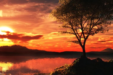 3d Sunset Wallpapers (