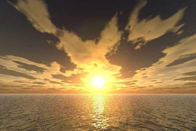 3D Landscape: Ocean Sky 3D Sunset, Picture Nr. 7168
