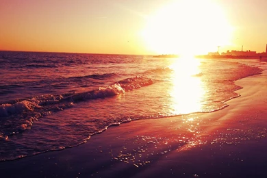 Water Sunsets Ocean Nature Sun Beach Wallpapers