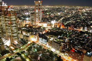 Cityscapes Amazing City View At Nignt Hd Wallpapers   (