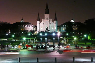 New Orleans City At Night   Wallpaper.