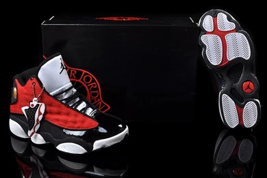 Women Air Jordan 13 Retro Red Black White Outlet Online   $87.00 ...