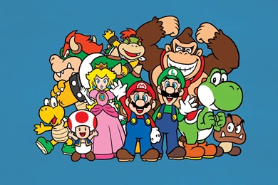 HD Backgrounds Mario Bros Luigi Yoshi Princess Peach Donkey ...