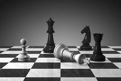 Chess King Piece Fallen