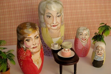 Super Punch: Karate Kid And Golden Girls Nesting Dolls