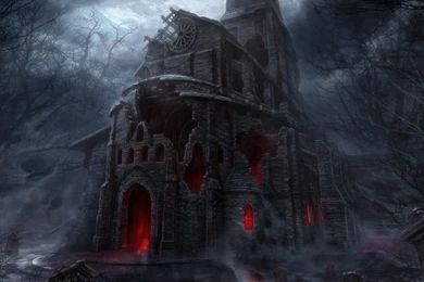 Wallpapers Horror Skull Flying Dark 1920x1080