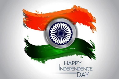 15 August Wish With Indian Flag