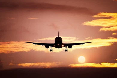 The Plane Taking Off Evening Wallpapers   2560x1600   505708