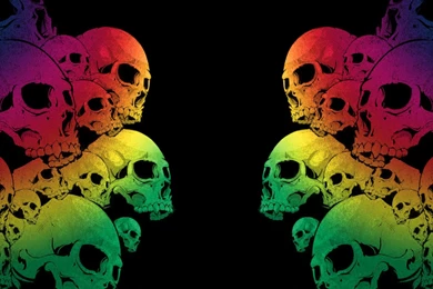 Colorful Skull Backgrounds