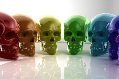 Masks Shaped Skull Colorful