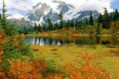 Download Wallpapers 3840x2400 Mount Shuksan, Washington, Park, Lake ...