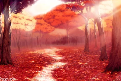 Fall / Autemn Season Anime Style   Wallpapers By Porthorion On ...