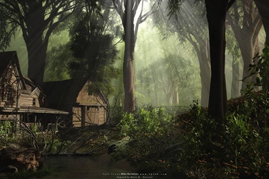 Nature Trees Realistic 3d Vue Rendering Sp34k Wallpapers