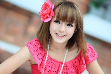 Flower Girl Yellow Poetry Desktop Wallpapers 7 － Chinese Girls ...