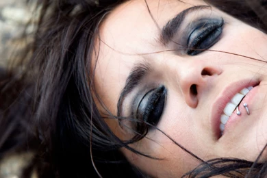 Download Wallpapers 1920x1080 Bebe, Girl, Face, Piercing, Brunette ...