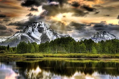 Download Wallpapers 3840x2160 Mountains, Clouds, Sky, Forest, Sun ...