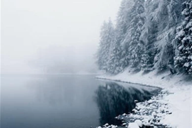 Winter Lake HD iPhone Wallpapers, iPhone 5(s)/4(s)/3G Wallpapers