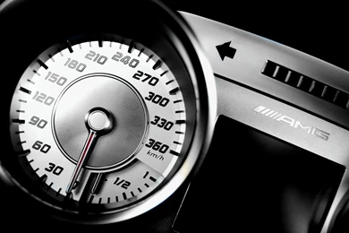 Mercedes Benz SLS AMG Speedometer Wallpapers