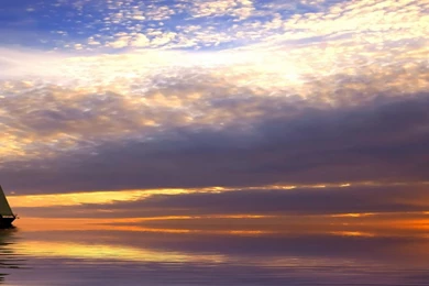 Download Sailing Sunrise HD Wallpapers In 3840x1080 : Widescreen ...