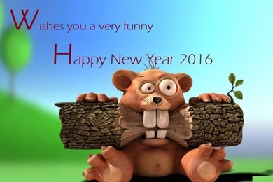 Happy New Year 2016 Wishes 3d Funny Cartoon Wallpapers Awesome HD ...