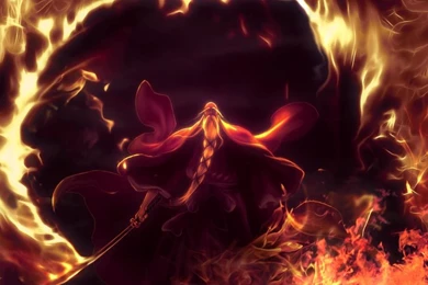 Fire Bleach Shinigami Inferno Zanpakuto Yamamoto Genryusai ...