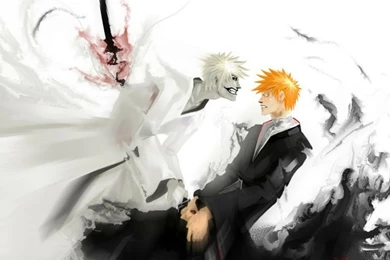Bad Ichigo Hollow Holllow Vs Shinigami – Anime Bleach HD Desktop ...